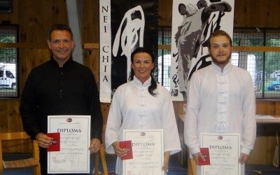 Nye graderinger i Tai Chi på sommerleiren i Bohinj