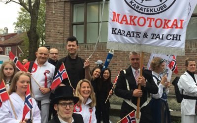 Klubben går i borgertoget 17.mai 2018