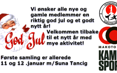 Julehilsen fra Trondheim Karateklubb